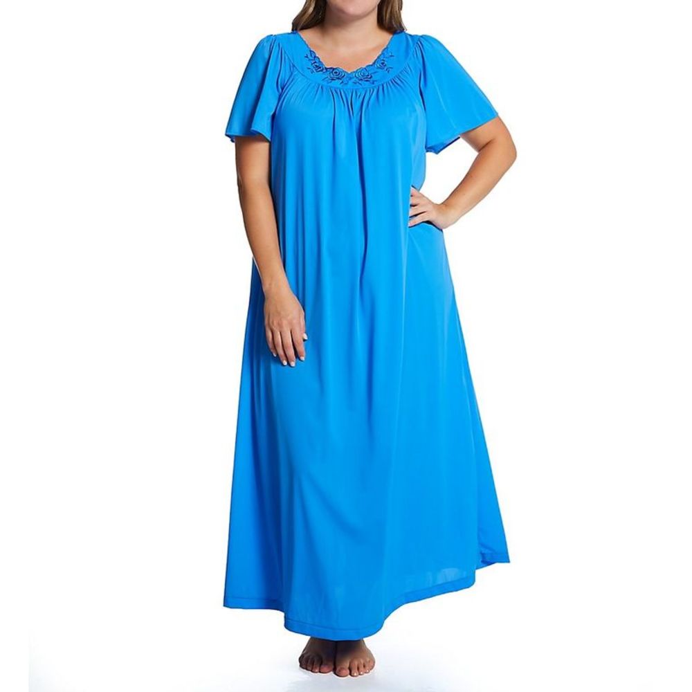 Shadowline Plus Petals 53 Inch Gown -  Sapphire  32280X